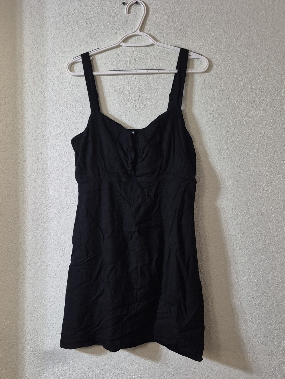 Old Navy Black Mini Sundress with Wide Straps